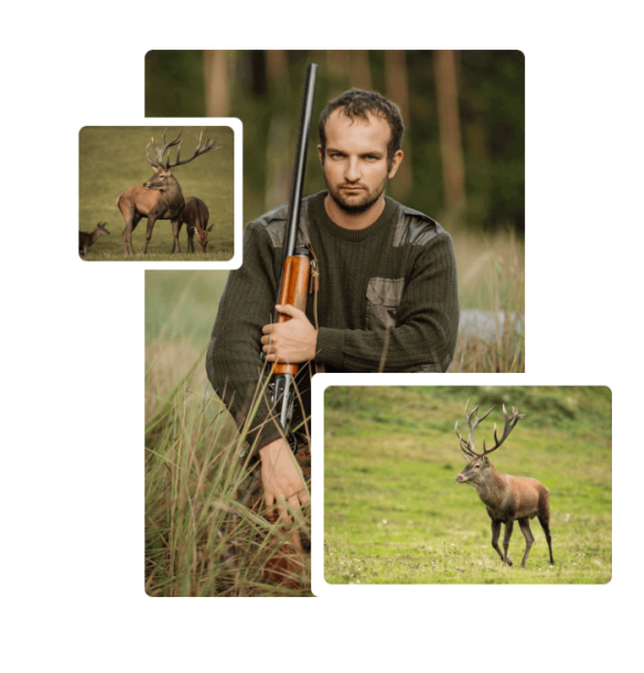 Myslivec v přírodě